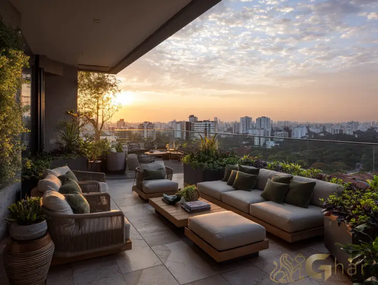 Imóvel com varanda ampla e vista panorâmica na zona sul de São Paulo