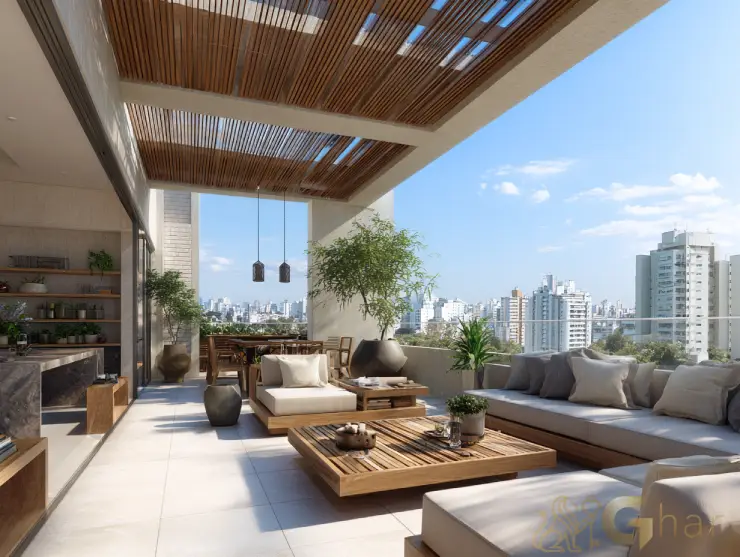 Apartamento à venda em Santo Amaro com varanda gourmet ampla e vista privilegiada