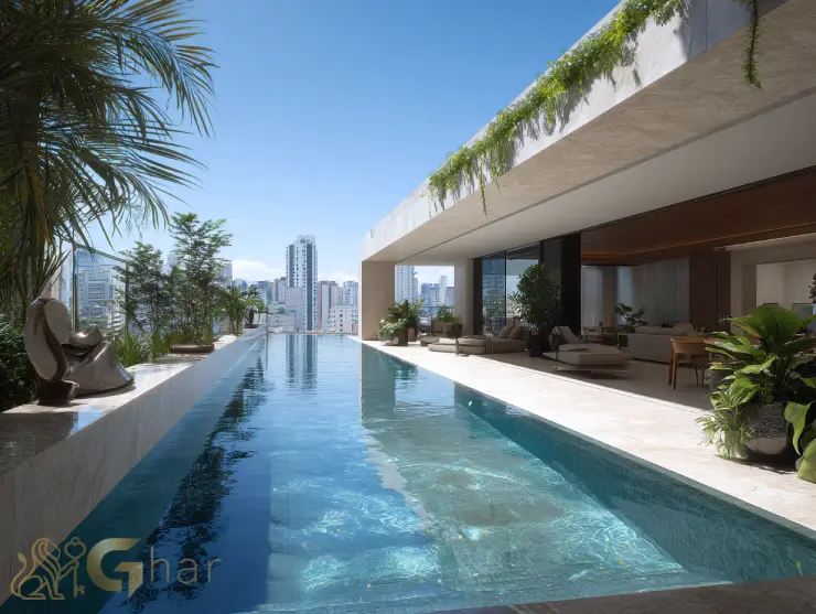 Cobertura à venda em São Paulo com piscina e área externa ampla