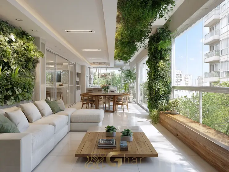 Apartamento à venda em São Paulo com varanda gourmet decorada estilo clean