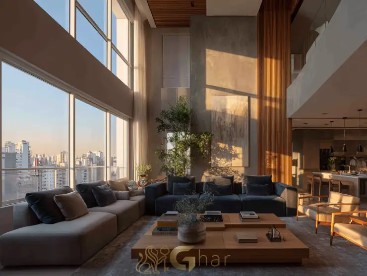 Cobertura duplex à venda no Tatuapé com sala de estar ampla