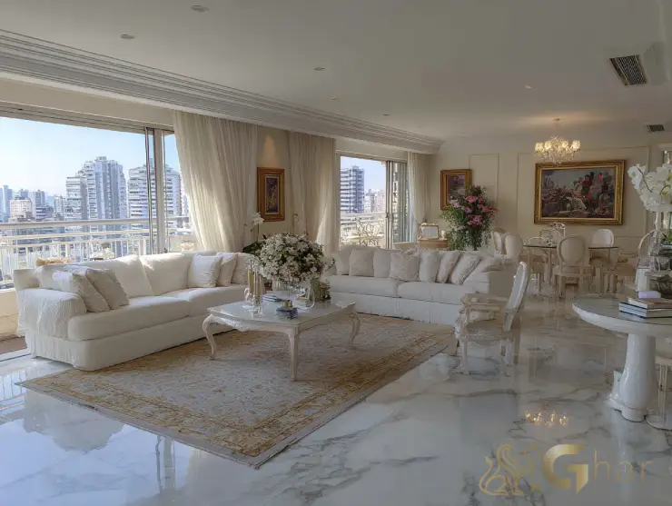 Apartamento à venda no Tatuapé com sala de estar decorada em estilo clássico