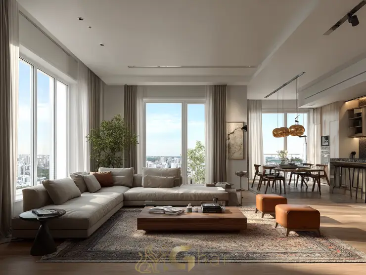 Sala de estar e jantar amplas — apartamento à venda no Tucuruvi