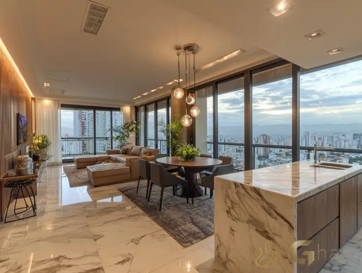 Apartamento à venda na Zona Norte de São Paulo com varanda gourmet ampla e vista privilegiada