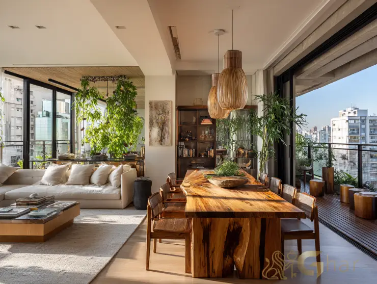 Apartamento à venda na Zona Sul de São Paulo com sala de jantar e estar integradas