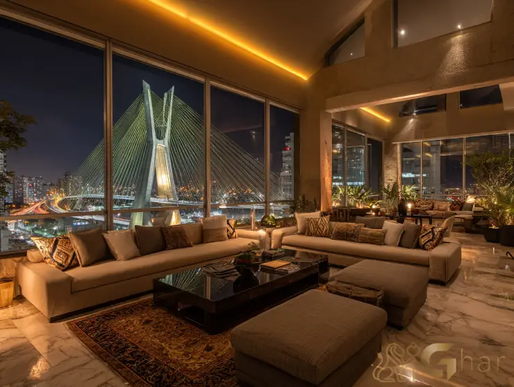 Cobertura duplex de luxo na capital com vista panorâmica