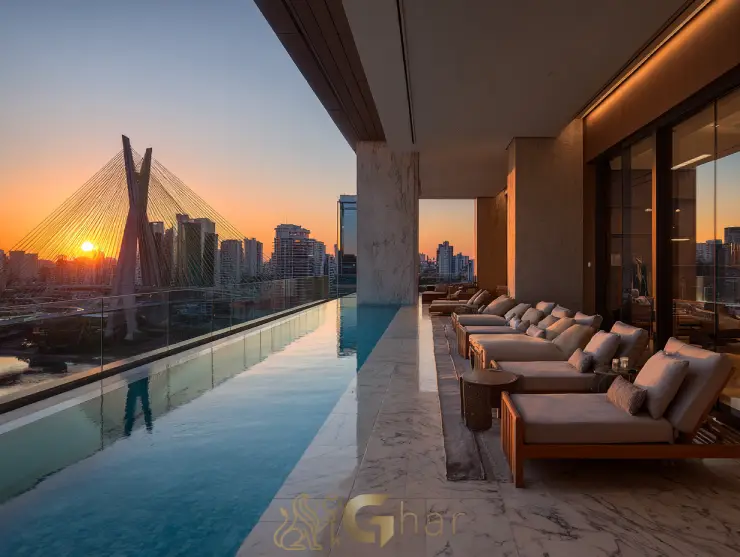 Cobertura em São Paulo com piscina privativa e alto padrão de acabamento