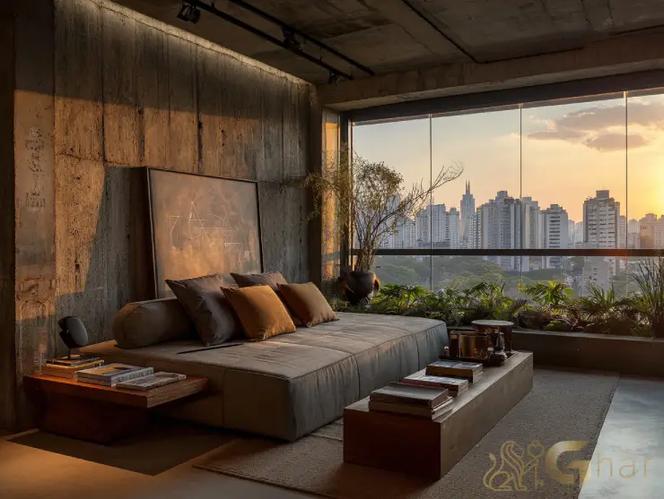 Studio compacto decorado em apartamentos Vila Guilherme com design moderno e funcional