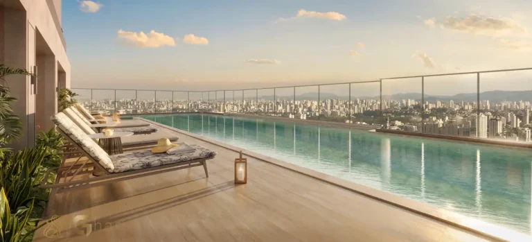 Planta de implantação da quadra de tênis do Aura Pacaembu by Cyrela, mostrando o posicionamento estratégico e o espaço exclusivo dedicado à prática esportiva no condomínio.