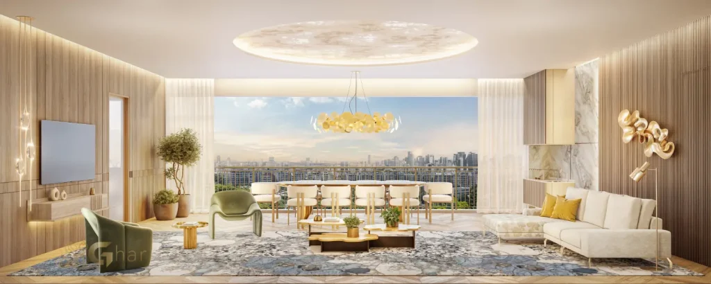Living Decorado Do Apartamento De 145m² Do Brooklin Senses By Cyrela
