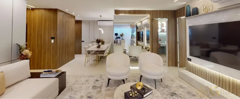 Fachada de esquina do Edifício MAAM Paraíso, mostrando a volumetria contemporânea, linhas elegantes e presença marcante do empreendimento no bairro Paraíso