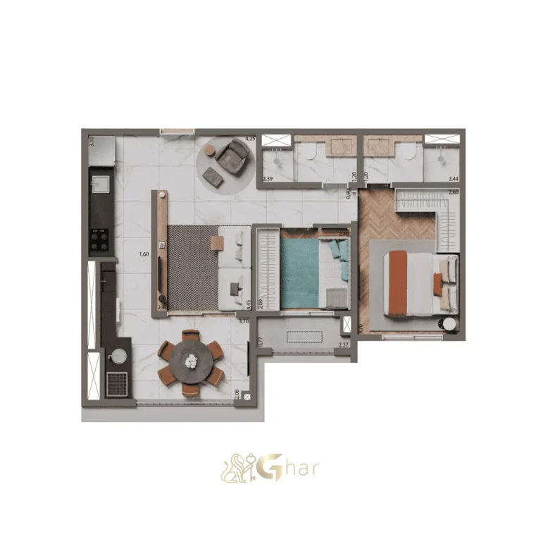 Fachada de esquina do Edifício MAAM Paraíso, mostrando a volumetria contemporânea, linhas elegantes e presença marcante do empreendimento no bairro Paraíso