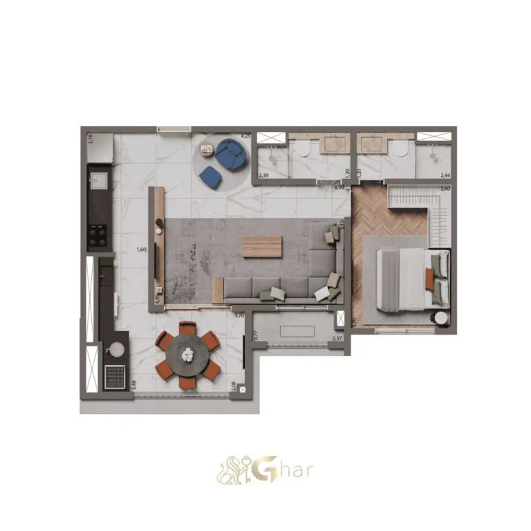 Fachada de esquina do Edifício MAAM Paraíso, mostrando a volumetria contemporânea, linhas elegantes e presença marcante do empreendimento no bairro Paraíso