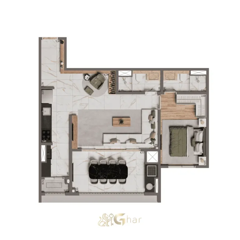 Fachada de esquina do Edifício MAAM Paraíso, mostrando a volumetria contemporânea, linhas elegantes e presença marcante do empreendimento no bairro Paraíso