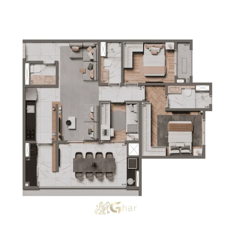 Fachada de esquina do Edifício MAAM Paraíso, mostrando a volumetria contemporânea, linhas elegantes e presença marcante do empreendimento no bairro Paraíso