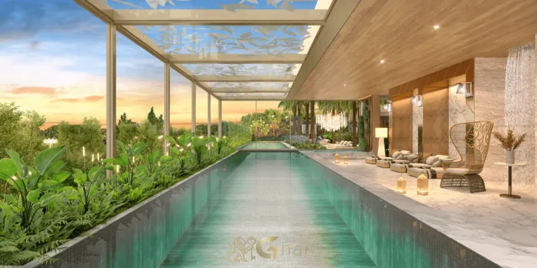 Piscina coberta do Casa Eden by YOO East com design refinado