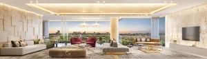 Living Decorado Do Apartamento De 250 M² No Casa Eden By YOO West Brooklin