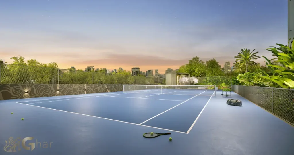 Quadra De Tênis Do Casa Eden By YOO West Brooklin Condomínio De Luxo