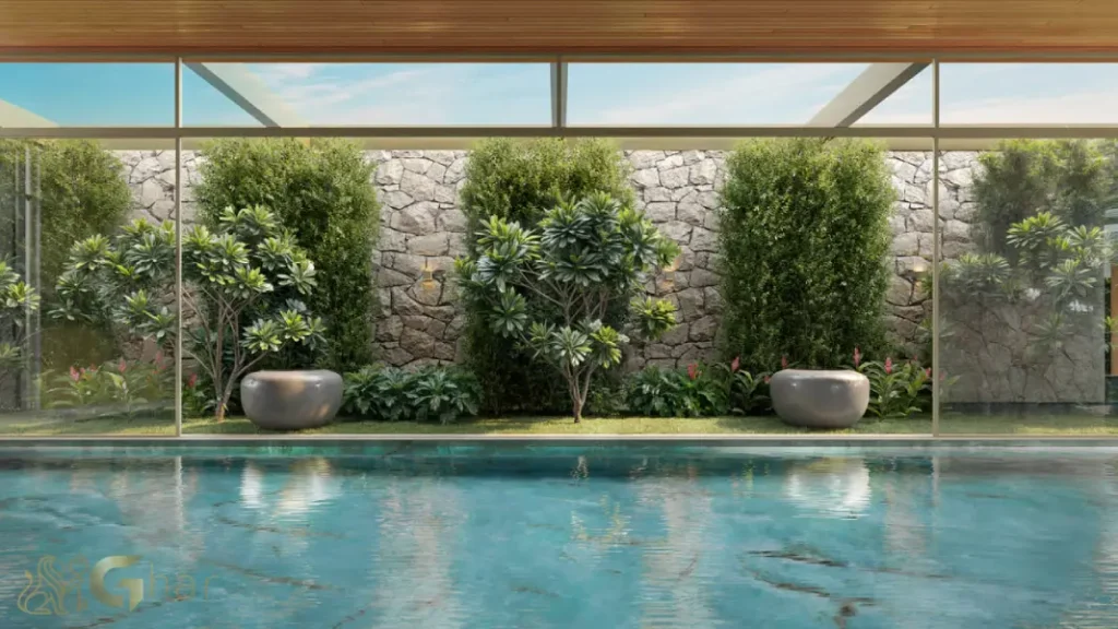 Piscina Coberta Do Condomínio Casa Gabriele No Campo Belo