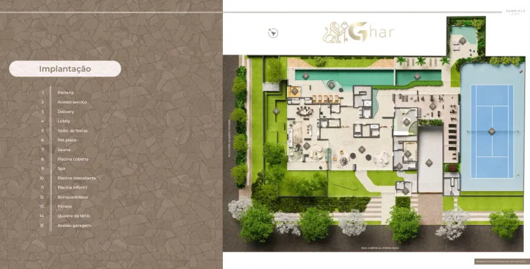 Implantação Do Lazer Do Condomínio Casa Gabriele No Campo Belo