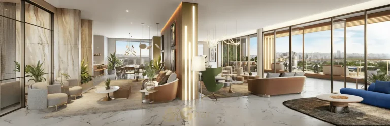 Área gourmet do salão de festas na cobertura do Casa Ibirapuera Apartments