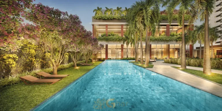 Piscina descoberta do Casa Ibirapuera Residences na Vila Clementino