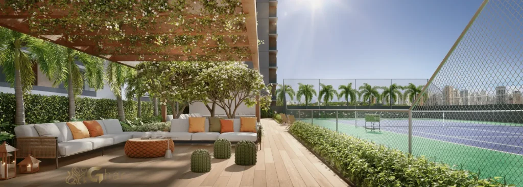 Quadra de tênis do Casa Ibirapuera Residences na Vila Clementino