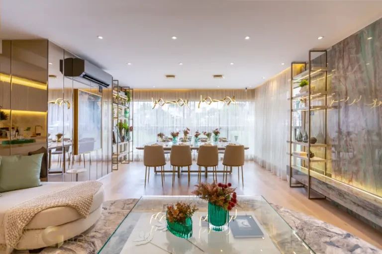 Sala Decorada Do Apto 134 M² No Eden Park By Dror Eden West