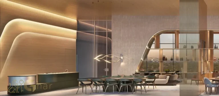 Salão de festas moderno do Epic Jardim Europa Design by Pininfarina com acabamento premium