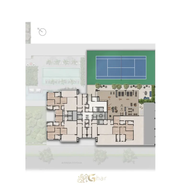 Implantação do lazer do condomínio LIS Moema Île Saint-Louis em Moema