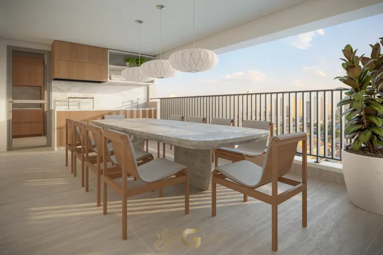 Terraço Gourmet Do Apartamento Decorado 137 M² Monã Mooca