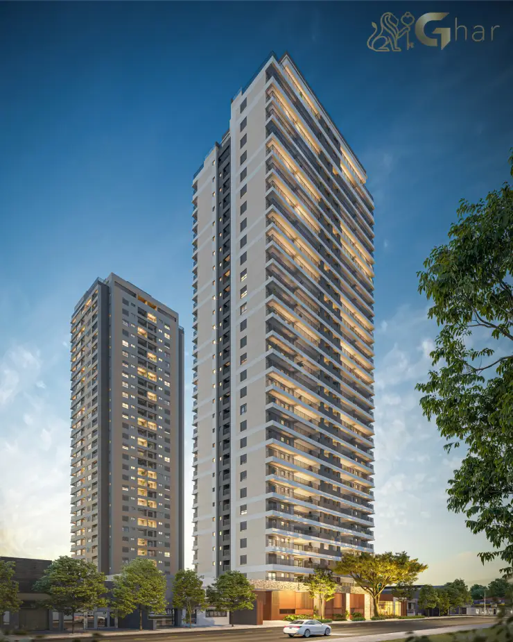 Fachada Principal Do Monã Mooca À Noite