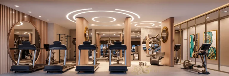 Academia completa do N.A.U. Klabin by Cyrela com equipamentos modernos