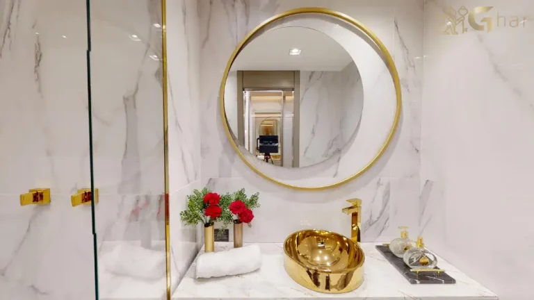 Banheiro do studio 36 m² no On The Sky Cyrela by YOO