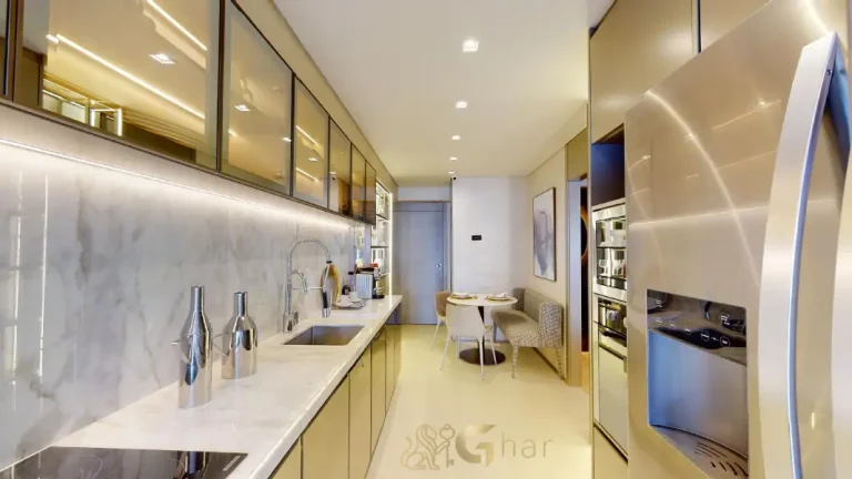 Dormitório de casal do decorado 132 m² no On The Sky Cyrela by YOO