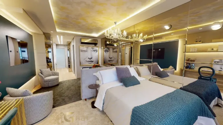 Dormitório do studio 36 m² no On The Sky Cyrela by YOO