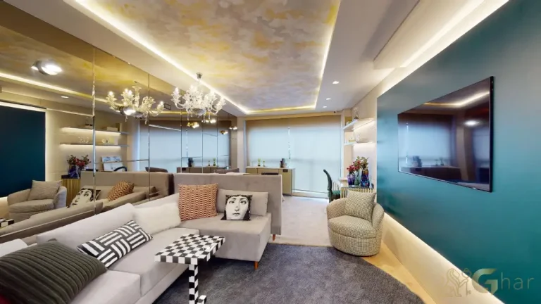 Sala decorada do studio 36 m² no On The Sky Cyrela by YOO