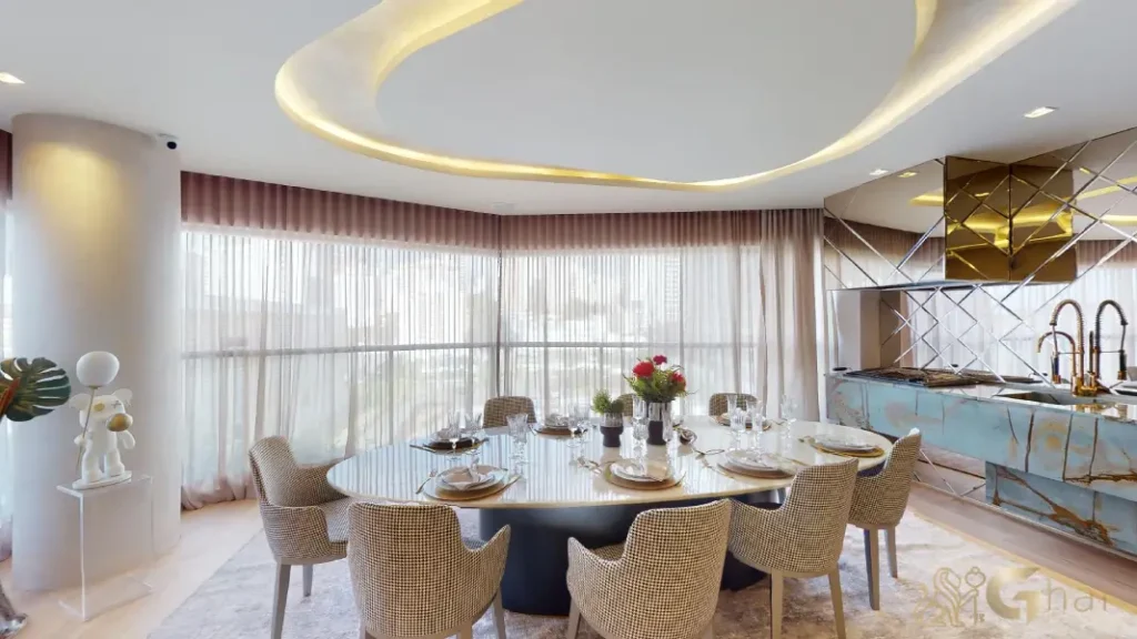 Varanda gourmet do decorado 132 m² no On The Sky Cyrela by YOO