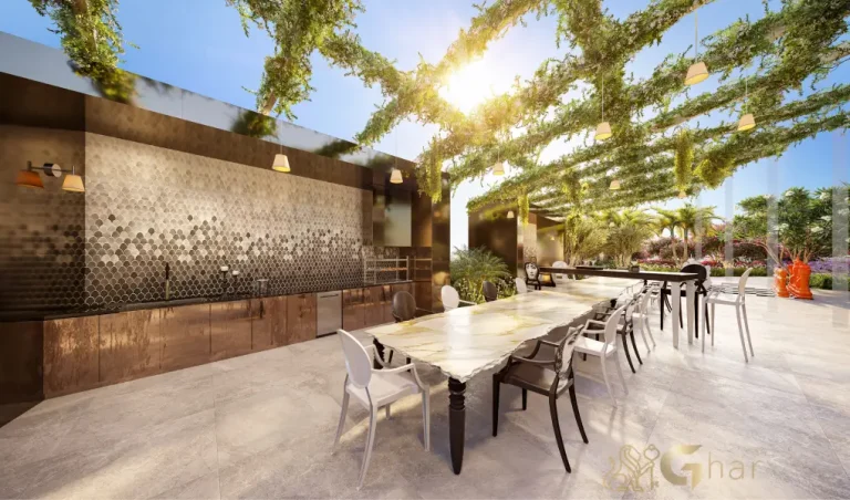 Área de churrasqueira do On The Sky Cyrela by YOO