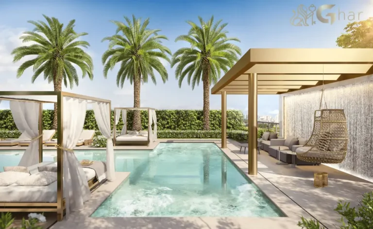 Piscina com cascata do condomínio Oscar Freire 1560 em Pinheiros