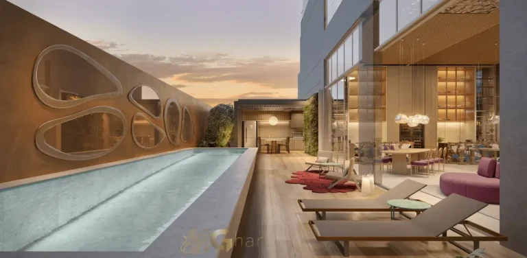 Piscina do Oscar Freire 1560 Studios em Pinheiros