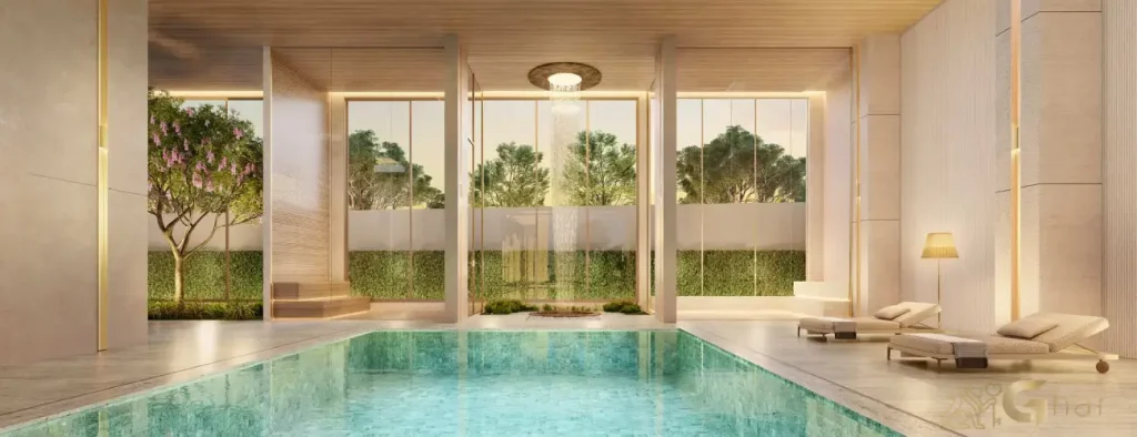 Sauna do condomínio Portrait Parque do Ibirapuera