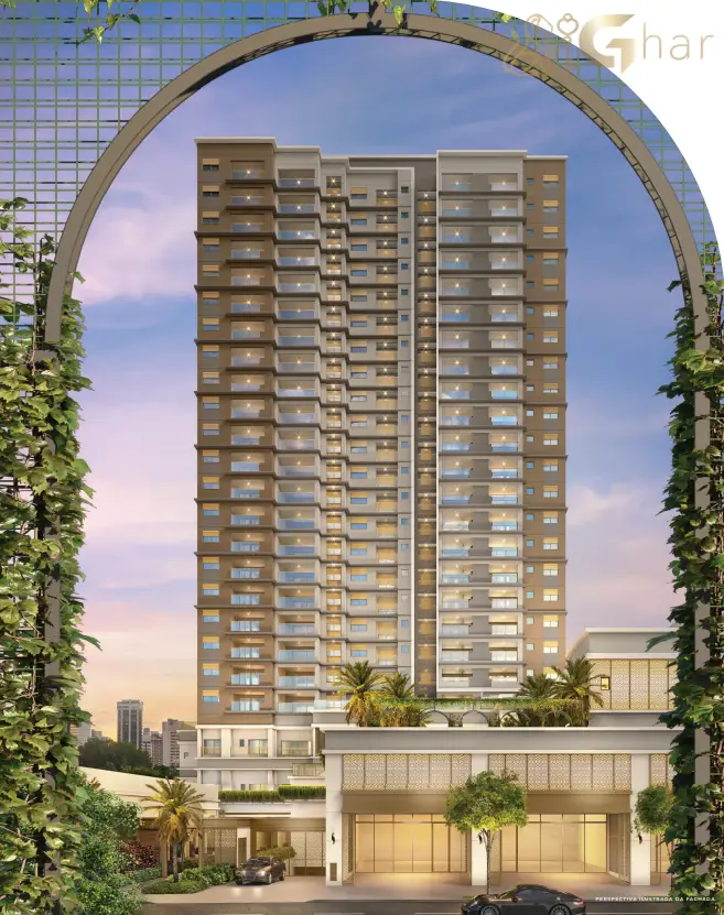 Fachada principal do condomínio Secret Garden Studios