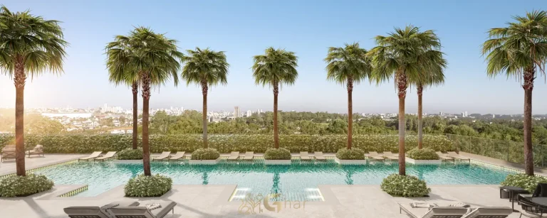 Piscina descoberta do The Garden Klabin na Chácara Klabin