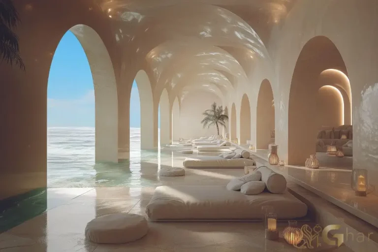 Área de convivência inspirada do The Palace Apartments