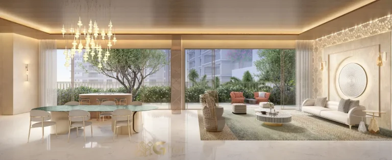 Salão de festas do The Palace Apartments na Vila Mariana