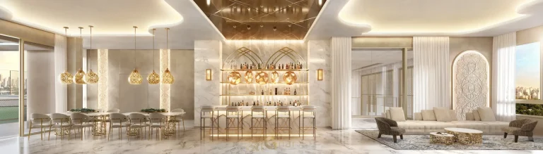 Salão de festas do The Palace Royal Vila Mariana com espaço elegante