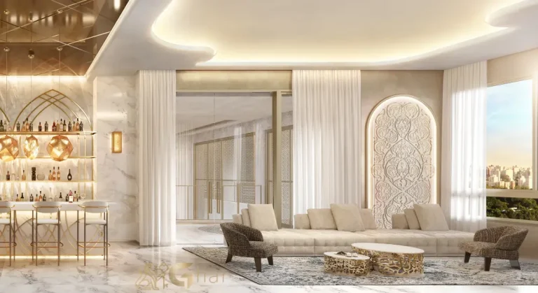 Salão de festas amplo do The Palace Royal Vila Mariana