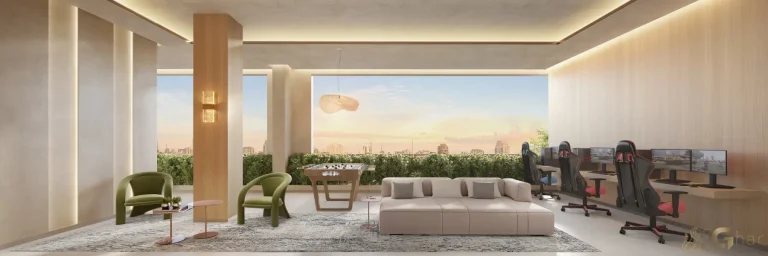 Salão de jogos do The Palace Royal Vila Mariana com espaço de lazer completo