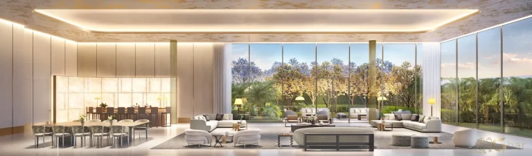 Salão de festas do Vista Cyrela Furnished by ArmaniCasa Torre Milano